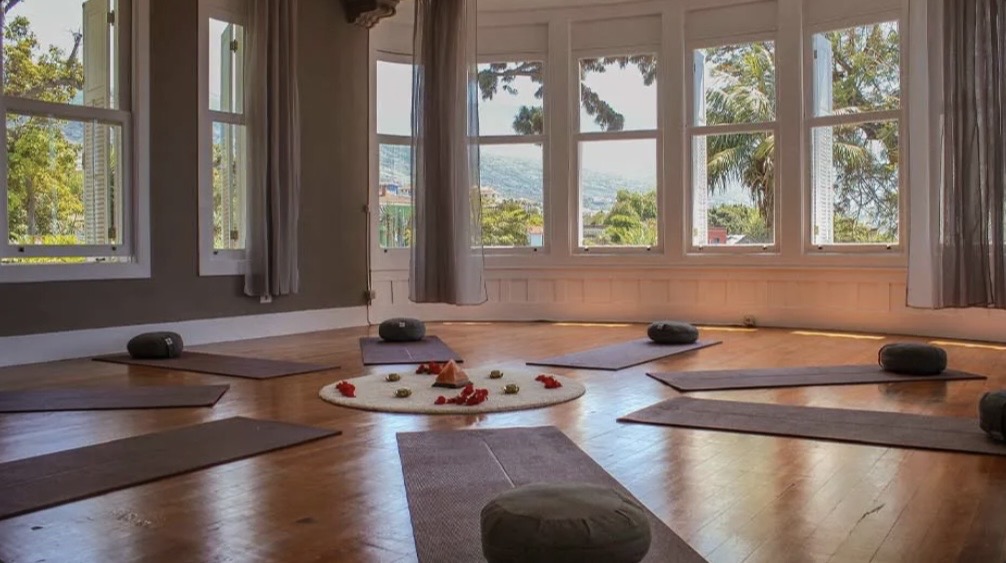 Yoga Setup in der Shala